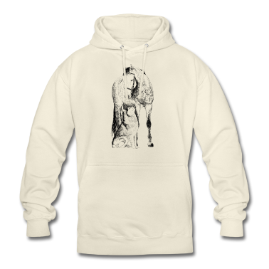Pferde Hoodie - Pferd mit Hund