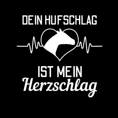 Motiv Pferd Pferde Herzschlag Puls Herzfrequenz Geschenk