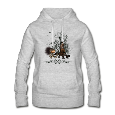 Pferde Hoodie - Freunde Lustiger Vogel und Pferd