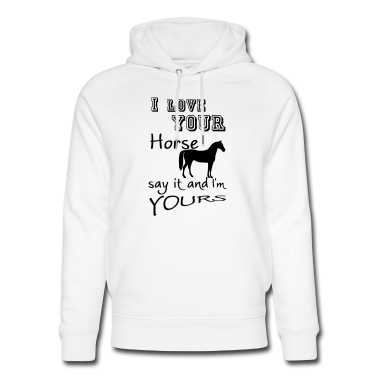 Pferde Hoodie - I love your Horse Geschenk