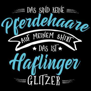 Motiv Haflinger Pferde Shirt-Glitzer