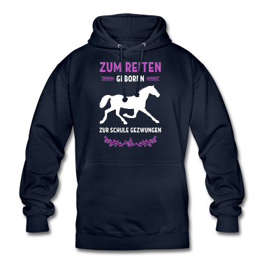 Pferde Hoodie - Zum reiten geboren Geschenk Pferd Sport Hobby