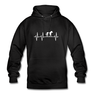 Pferde Hoodie - Pferde puls herz herzlinie