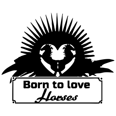 Motiv Born to love Horses Geschenk