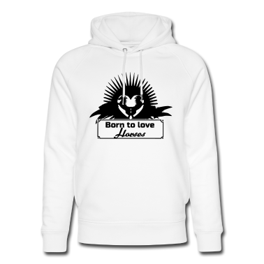Pferde Hoodie - Born to love Horses Geschenk