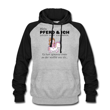 Pferde Hoodie - süßes Pferde reiten Geschenk Pferd pony