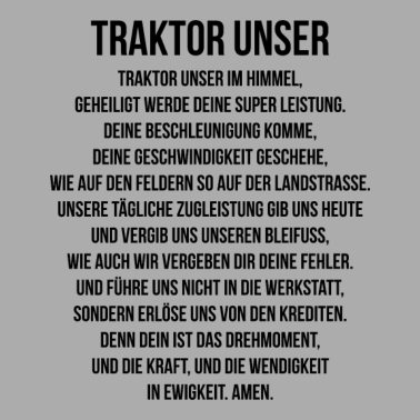 Motiv Traktor Acker Gebet Amen Landwirt Bauer Geschenk