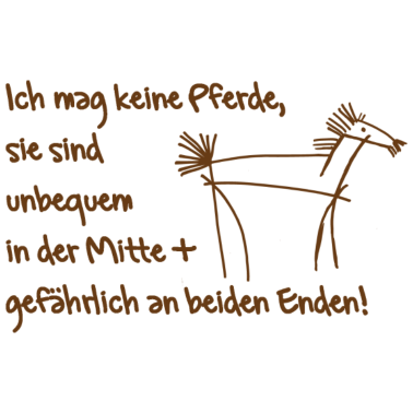Motiv Mag keine Pferde
