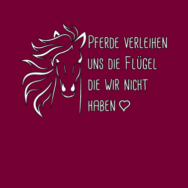 Motiv Pferde verleihen uns die Flügel Reiterin