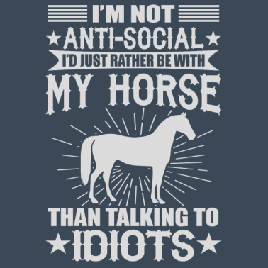 Motiv Ich würde nur mit meinem Pferd sein