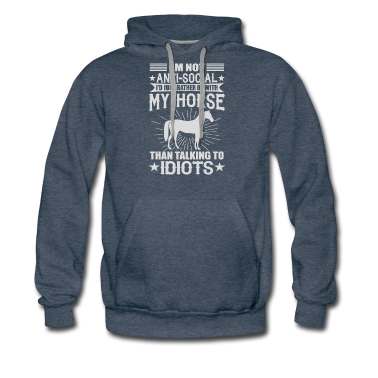 Pferde Hoodie - Ich würde nur mit meinem Pferd sein