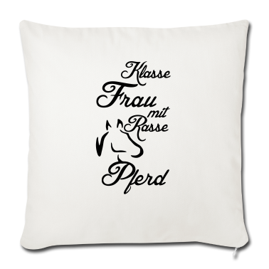 Pferde Kissenbezug - Klasse Frau Rassepferd Pferd Reiter Geschenk