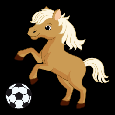 Motiv Pferde Fussball Soccer Reiten Mädchen