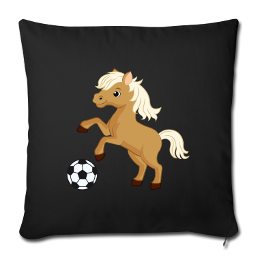 Pferde Kissenbezug - Pferde Fussball Soccer Reiten Mädchen