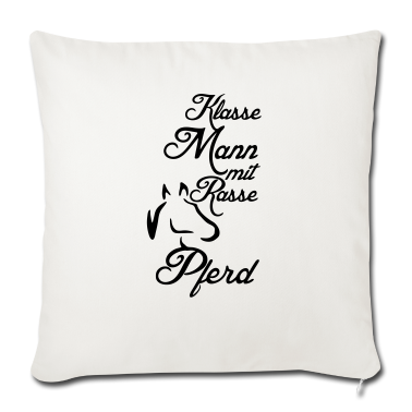 Pferde Kissenbezug - Klasse Mann - Rassepferd Geschenk