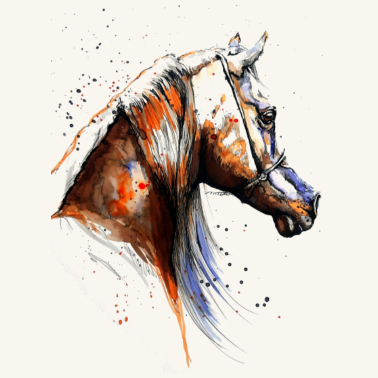 Motiv PFERD ,PFERDE - arabisches Pferd Pferdekunst