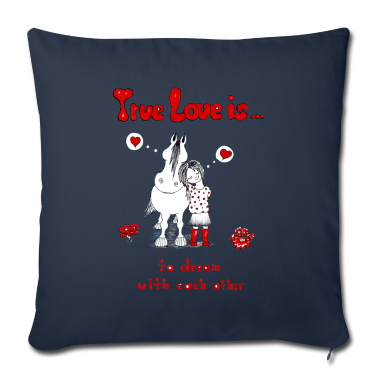 Pferde Kissenbezug - True Love is to dream with each other