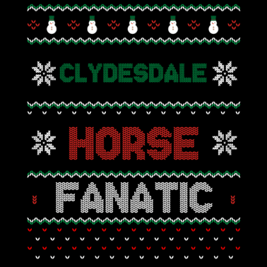 Motiv Clydesdall Horse Fanatic Pferd Reiten Weihnachten