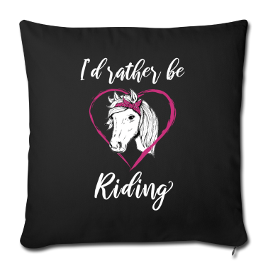Pferde Kissenbezug - Reiterin Pferde Herz Geschenk
