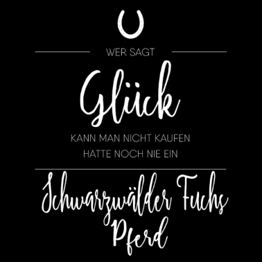 Motiv Schwarzwälder Fuchs Pferd Geschenk