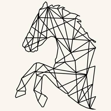 Motiv PFERD ,PFERDE Grafik mit Pferd