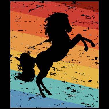 Motiv Pferd Pferde Silhouette