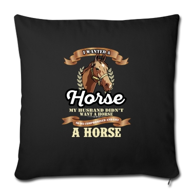 Pferde Kissenbezug - Ich wollte ein Pferd