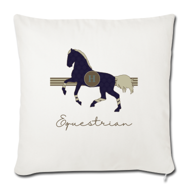 Pferde Kissenbezug - ÄQUESTRISCHES Pferd, mit einem Pferd, in Pferden
