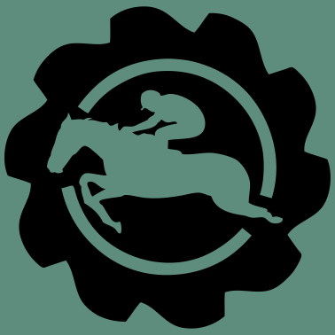 Motiv Pferd Pferd Logo Banniere Stempel Pferde