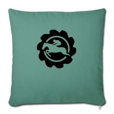 Pferde Kissenbezug - Pferd Pferd Logo Banniere Stempel Pferde