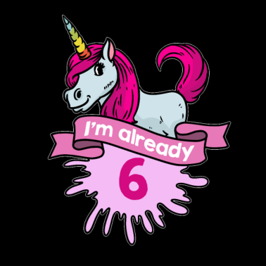 Motiv 6 Jahre alt Einhorn Geburtstag