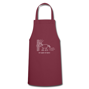 Pferde Schürze - lustiges Pferd, färt, fährt gegen die Wand, Pferd