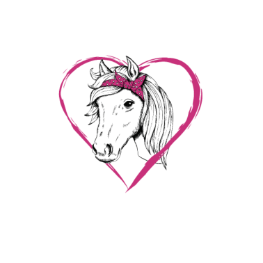 Motiv Reiterin Pferde Herz Geschenk