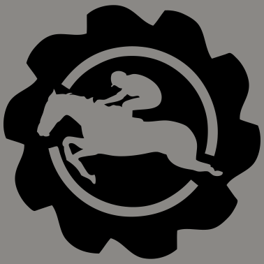 Motiv Pferd Pferd Logo Banniere Stempel Pferde