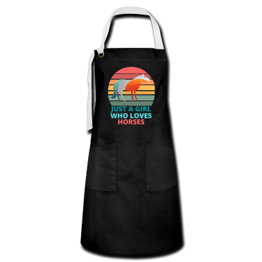 Pferde Schürze - Pferde Pferd Vintage