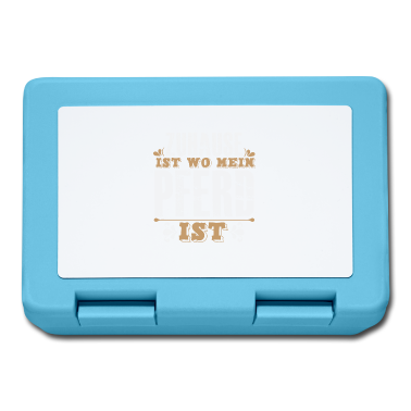 Pferde Brotdose - Zuhause Ist Wo Mein PFERD Ist Pferde