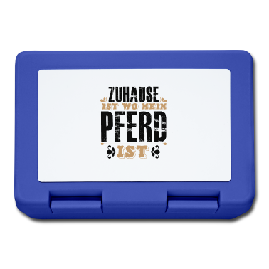 Pferde Brotdose - Zuhause Ist Wo Mein PFERD Ist Pferde