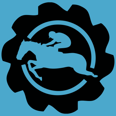 Motiv Pferd Pferd Logo Banniere Stempel Pferde