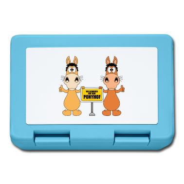 Pferde Brotdose - WILLKOMMEN AUF DEM PONYHOF - PFERDE - PONYS