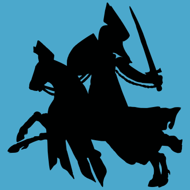 Motiv Ritter auf Pferd, Pferd