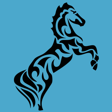 Motiv Pferd Pferd Tribal1