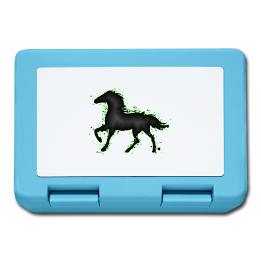 Pferde Brotdose - Schwarzes Pferd Pferde