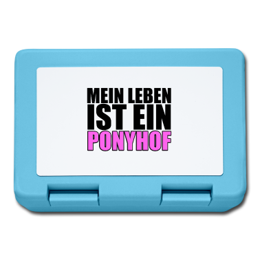 Pferde Brotdose - MEIN LEBEN IST EIN PONYHOF - PFERD - PFERDE