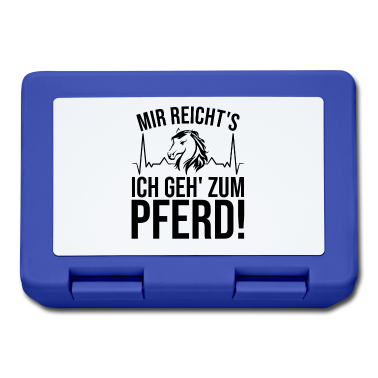 Pferde Brotdose - Mir reichts ich geh zum Pferd reiten pferde pferd