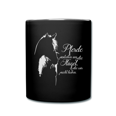 Pferde Tasse - PFERDE VERLEIHEN UNS FLÜGEL Wilsigns Pferdespruch