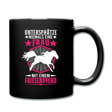 Pferde Tasse - Friesenpferd Reiterin Friese Pferd Frau