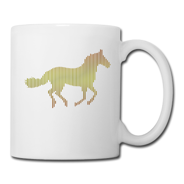 Pferde Tasse - Pferd Pferd Vektor Pferd Zeichnen Linie