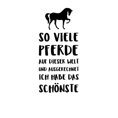 Motiv So Viele Pferde Auf Dieser Welt Und Ausgerechnet