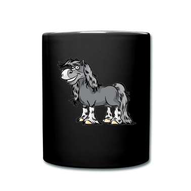 Pferde Tasse - Glückliches Pferd PFerde Reiten Cartoon Comic