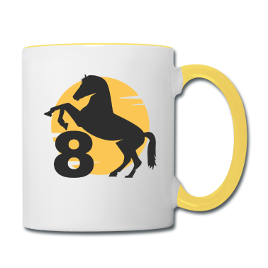 Pferde Tasse - Geburtstagsshirt Pferd 8. Geburtstag für Mädchen